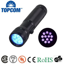 365-370nm Handheld Blacklight Stain & Urine Detector Torch. The Best Ultra Violet Flashlight to Find Stains on Carpet, Rugs